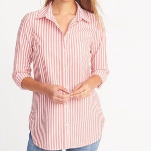 Classic Relaxed Striped Tunic for Women